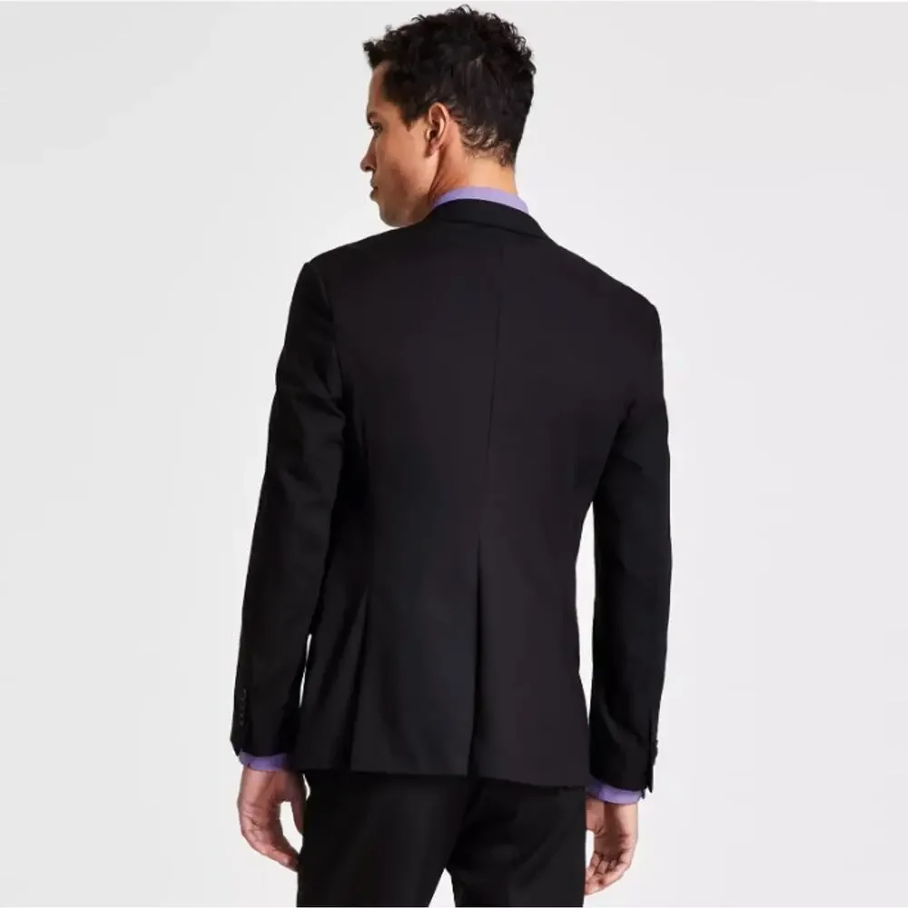 Kenneth Cole Reaction Men's Black Casual Ready Flex Slim Fit Blazer Size 40S